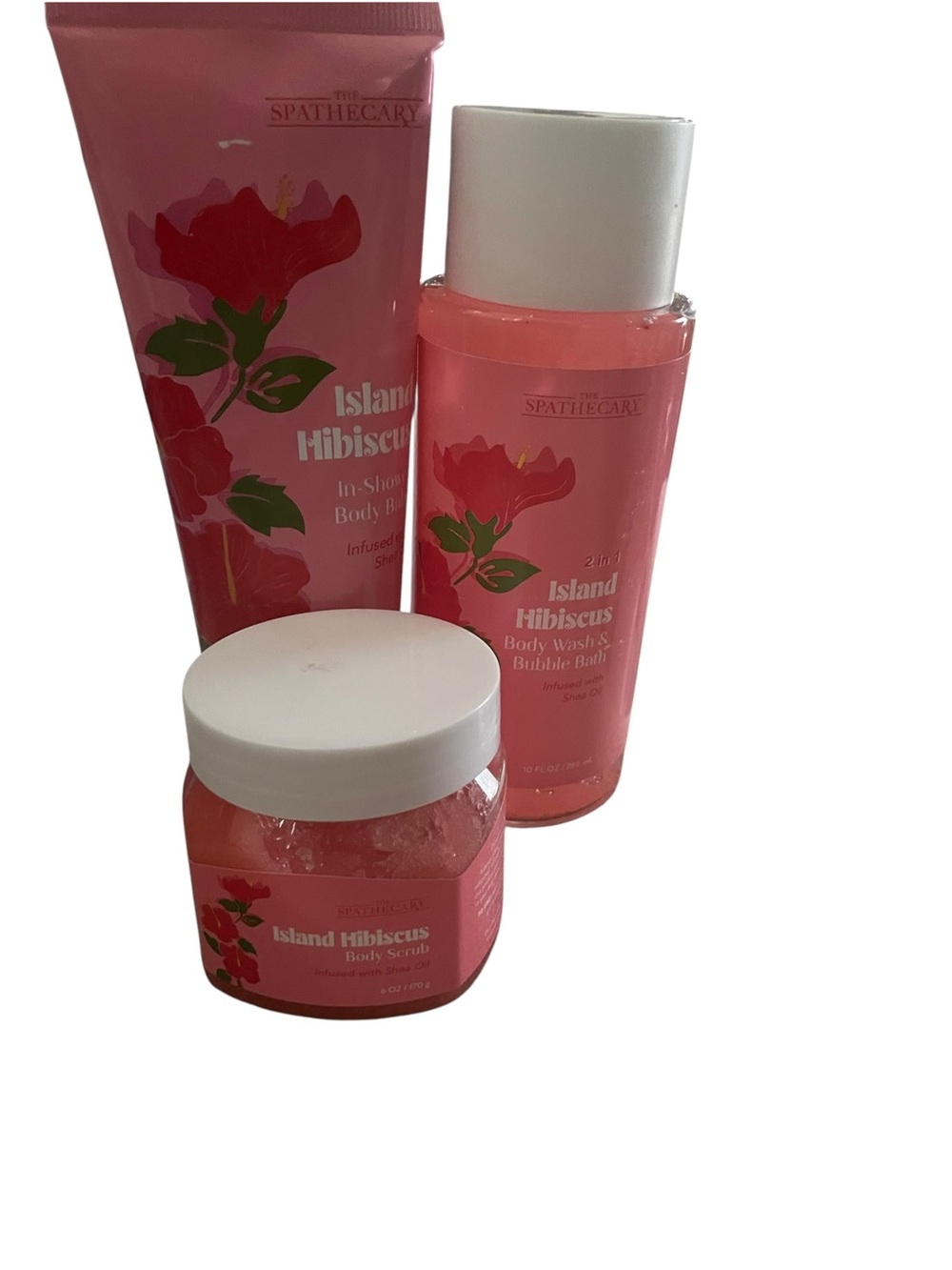 Spathecary Island Hibiscus Pink Body Care Set NWT